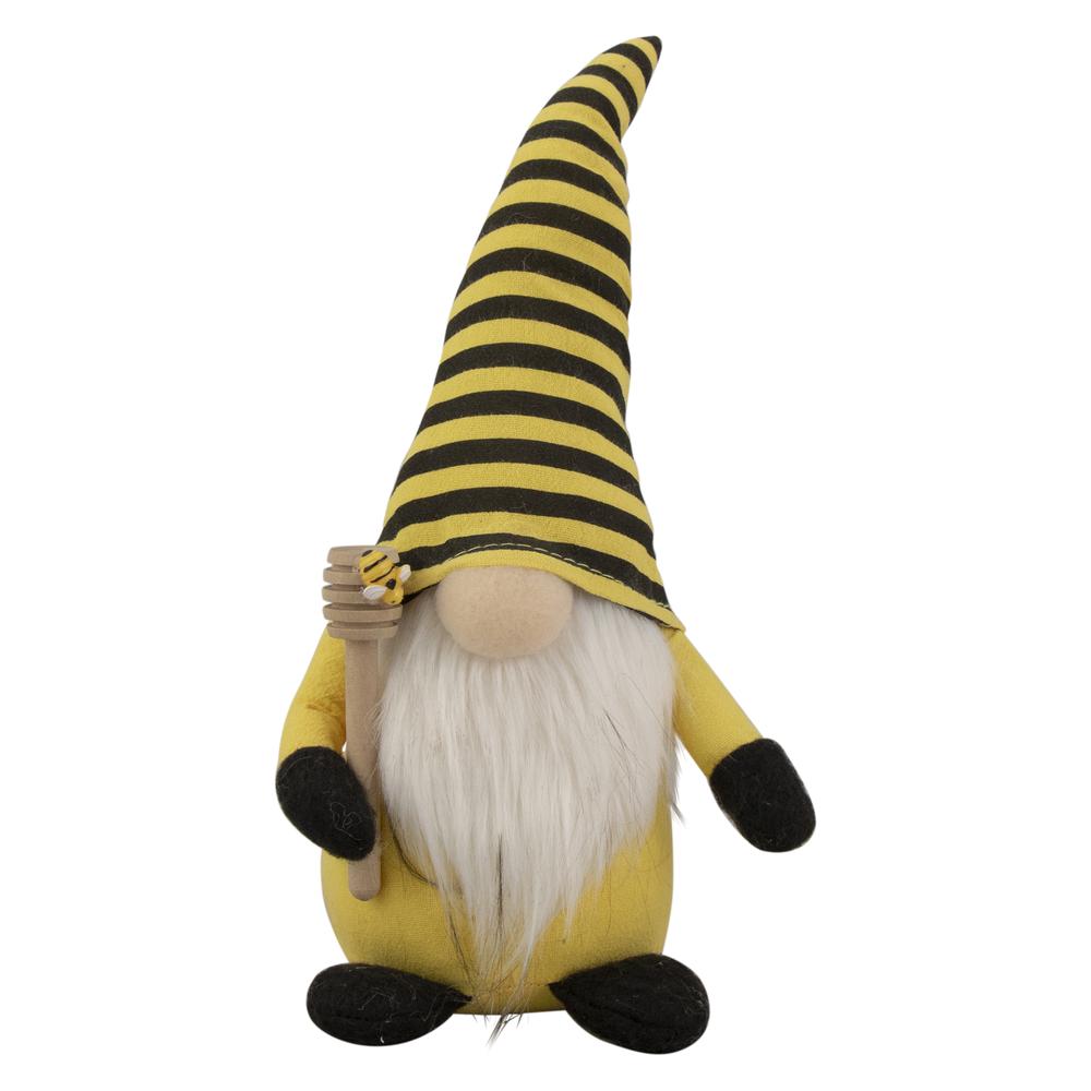 10" Yellow and Black Bumblebee Springtime Gnome. Picture 1