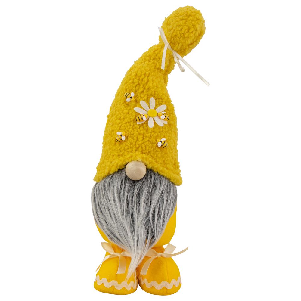 15" Yellow Sherpa Bumblebee and Daisy Springtime Gnome. Picture 1