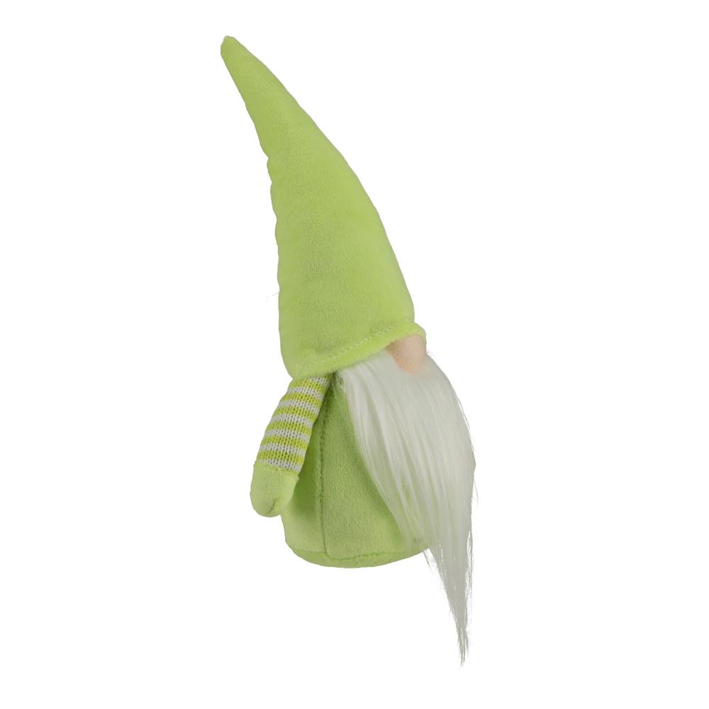 12" Lime Green and White Spring Gnome. Picture 2