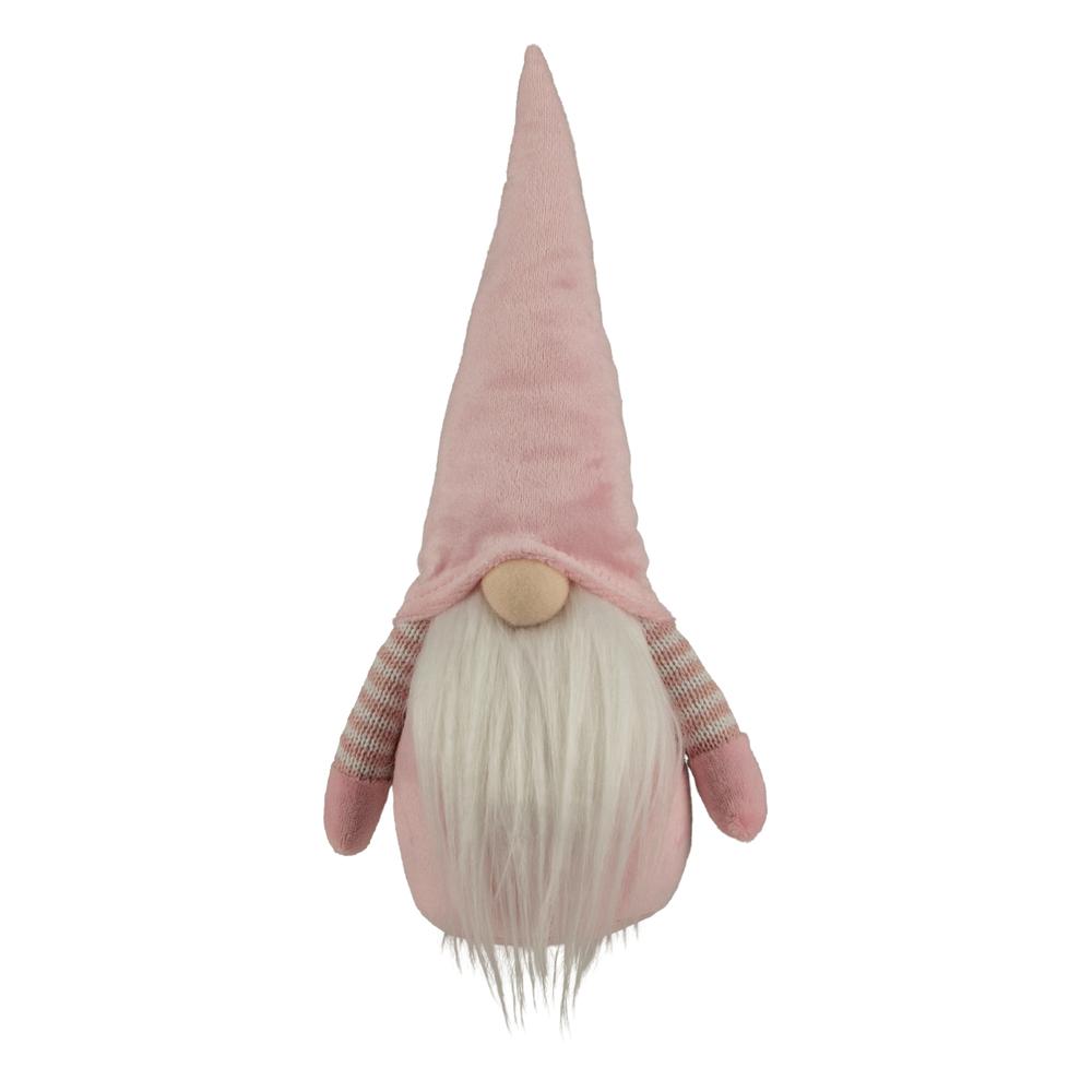 12" Pink and White Spring Gnome. Picture 1