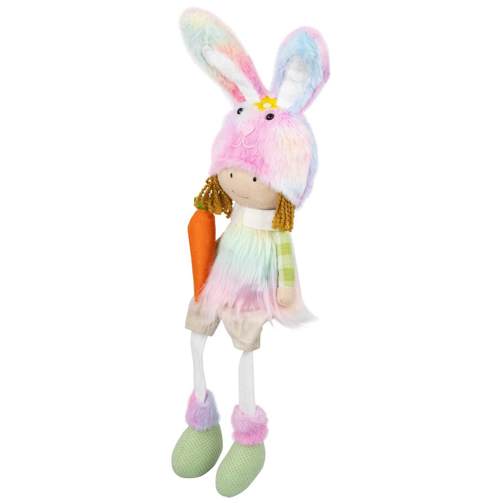 Girl Easter Figurine with Dangling Legs - 23" - Multi-Color. Picture 2