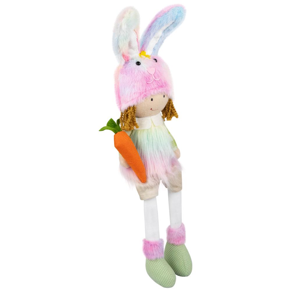 Girl Easter Figurine with Dangling Legs - 23" - Multi-Color. Picture 3