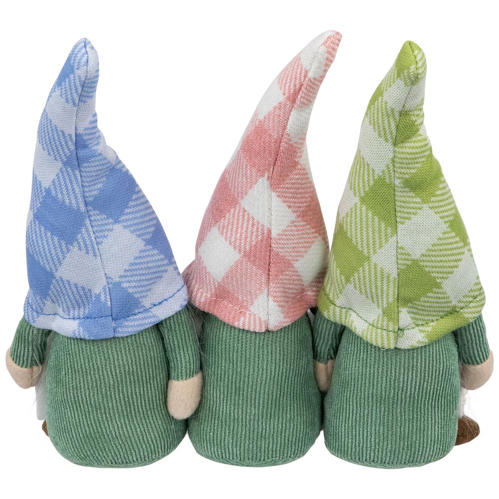 Gnome Trio with Welcome Banner Spring Table Decoration - 7". Picture 4