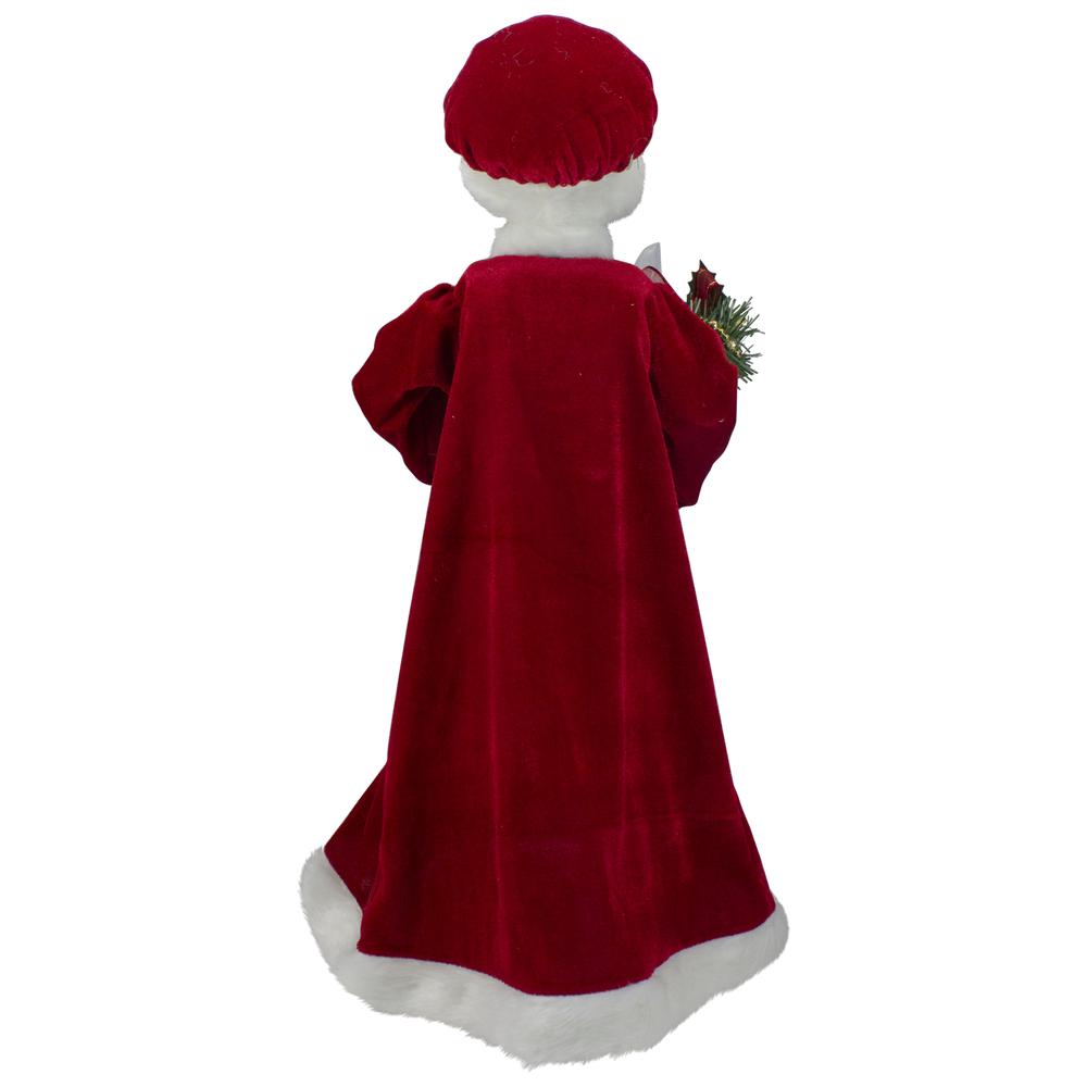 24-Inch Animated Mrs. Claus with Lighted Candle Musical Christmas Figure. Picture 5