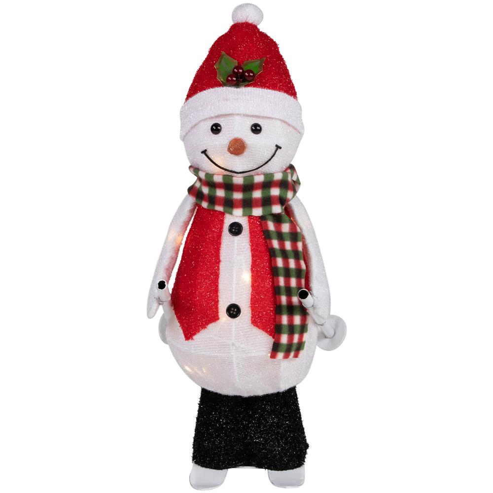 24" Animated Skiing Snowman LED Lighted Christmas Figure. Picture 1