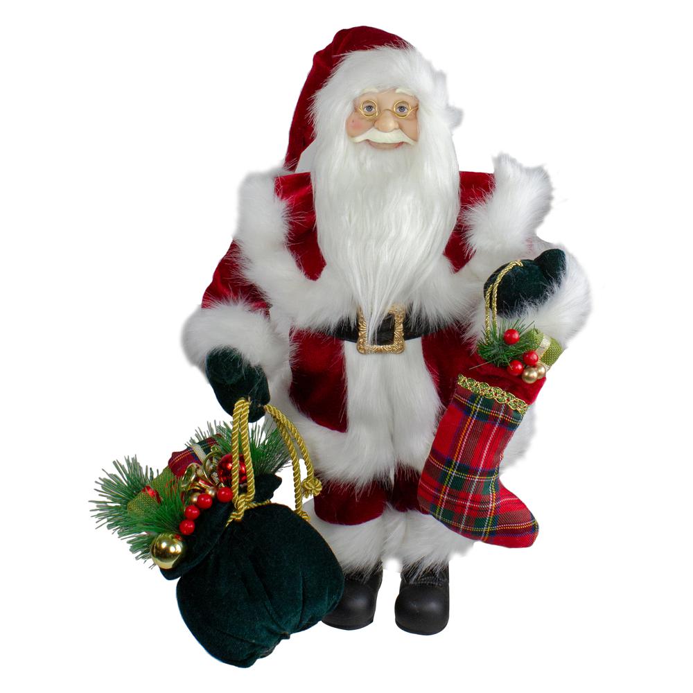 18" Standing Santa with Presents Christmas Figure. Picture 1