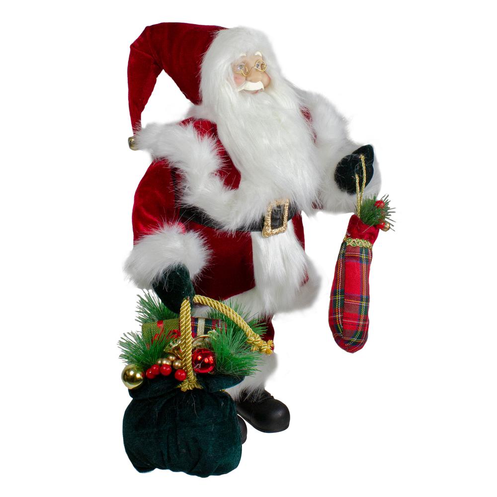 18" Standing Santa with Presents Christmas Figure. Picture 4
