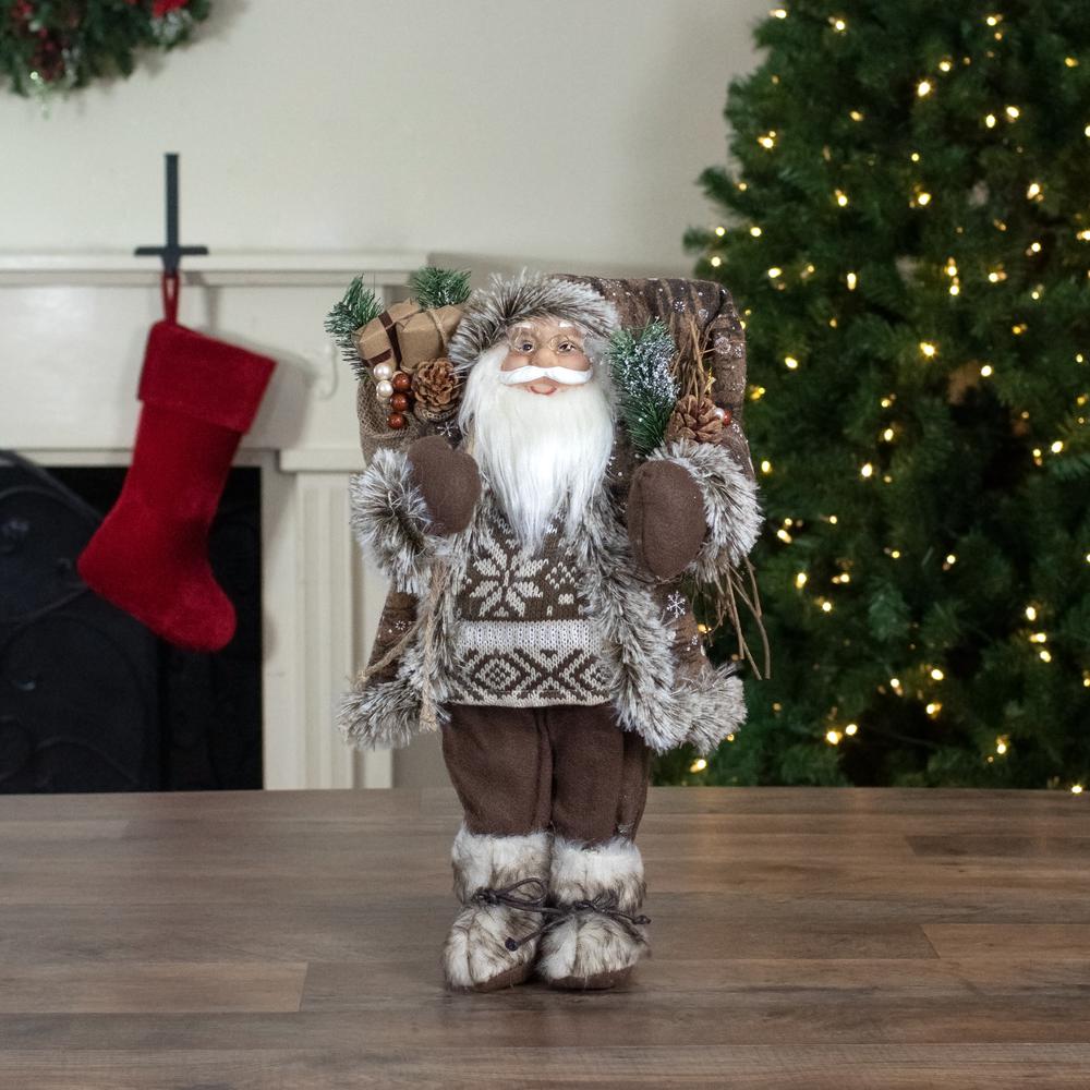 18" Standing Santa Christmas Figure with Presents. Picture 2