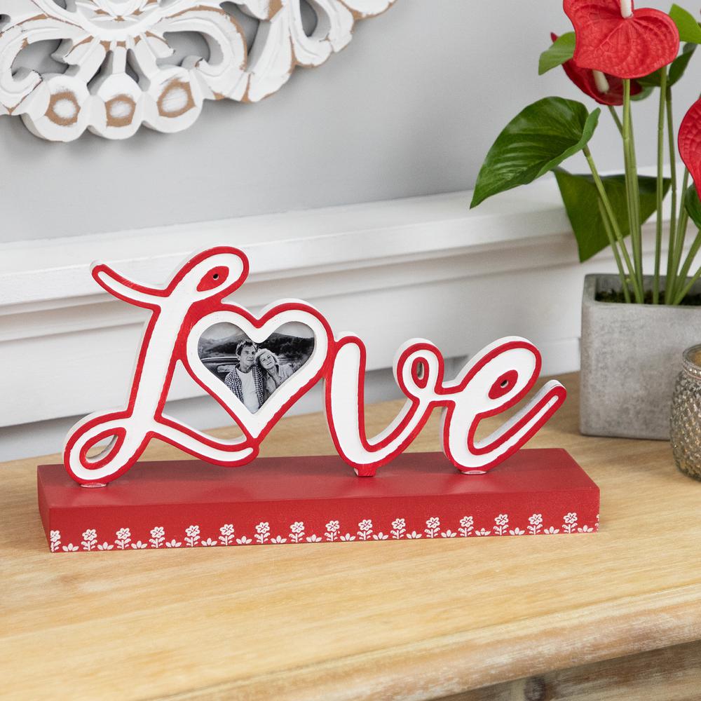 Love Valentine's Day Photo Frame Tabletop Decoration - 12". Picture 3