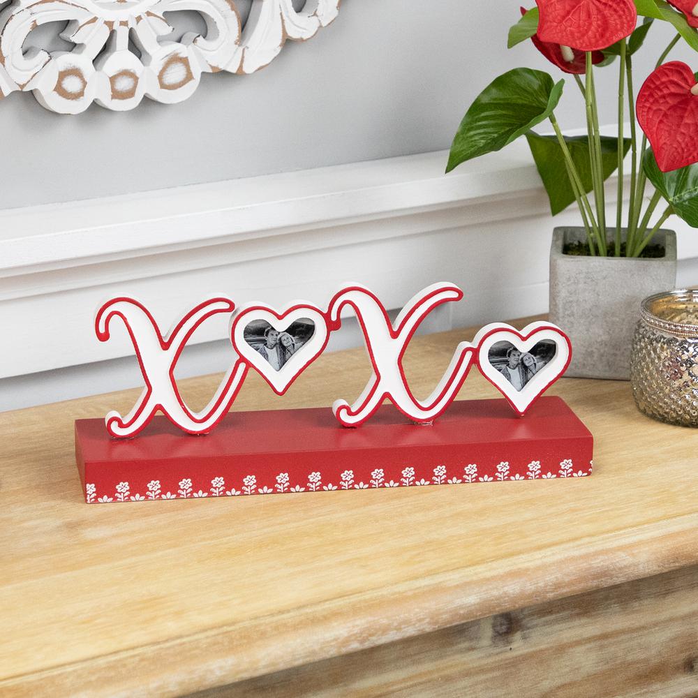 XOXO Valentine's Day Photo Frame Tabletop Decoration - 12". Picture 3