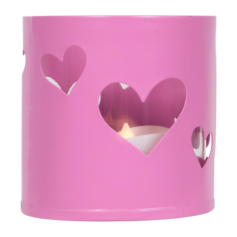 Love Valentine's Day Metal Votive Candle Holders - 2.75" - Set of 4. Picture 6