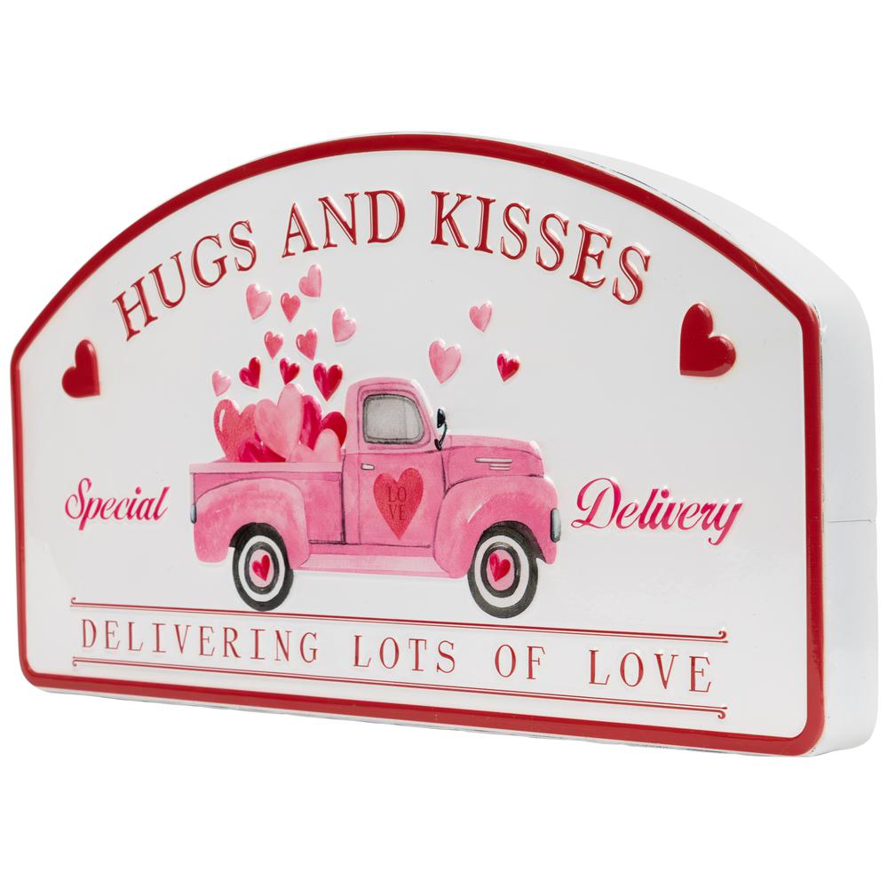 Hugs and Kisses Valentine's Day Wall Sign - 18". Picture 4