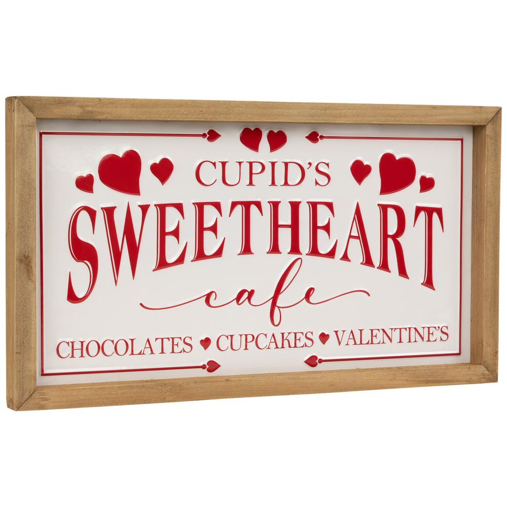 Cupid's Sweetheart Cafe Valentine's Day Framed Wall Sign - 15.75". Picture 3