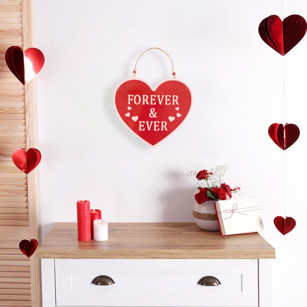 Forever and Ever Valentine's Day Wall Decoration - 13.75". Picture 1