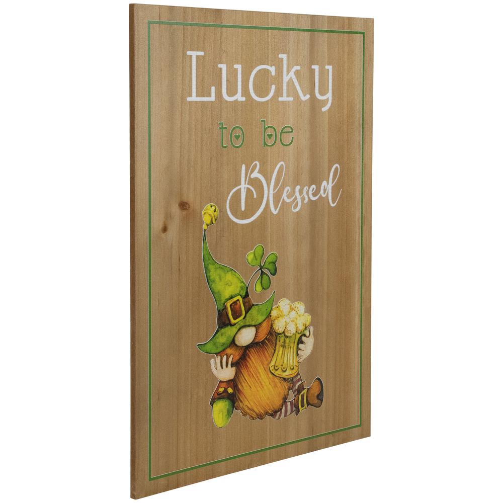 Lucky to be Blessed St. Patricks Day Wooden Wall Sign - 18.5". Picture 3