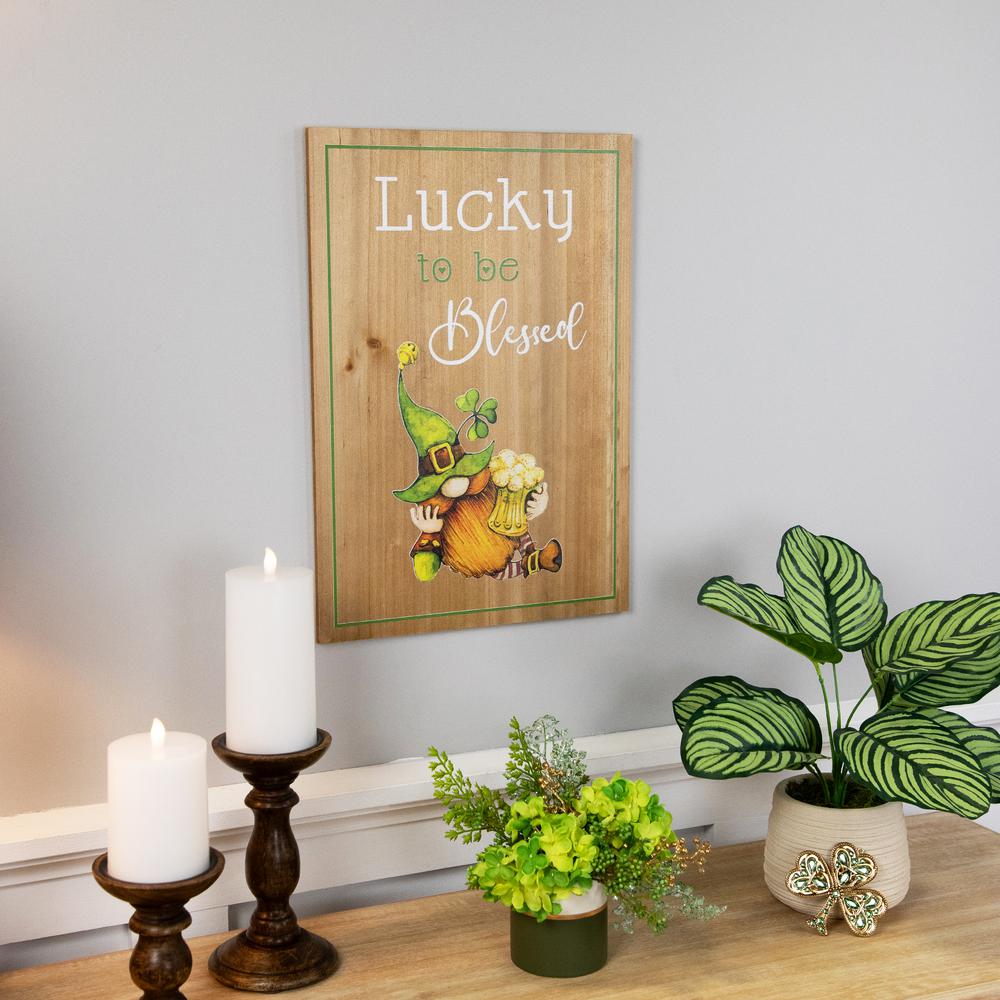 Lucky to be Blessed St. Patricks Day Wooden Wall Sign - 18.5". Picture 6