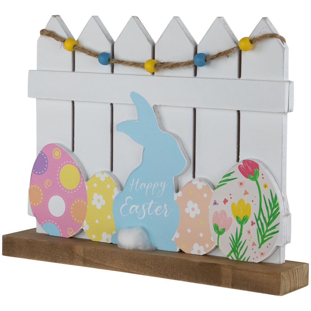 Happy Easter Bunny with Picket Fence Decoration - 11.75". Picture 5