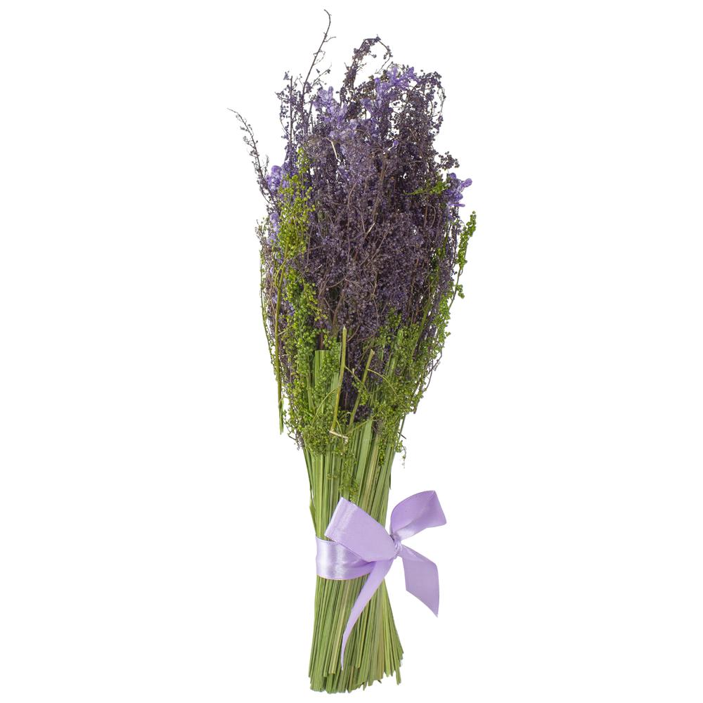 Lavender Artificial Springtime Bouquet  Purple and green 12". Picture 2