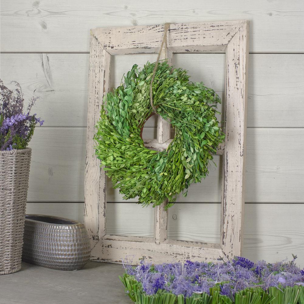 Green Foliage Artificial Spring Wreath  11-Inch. Picture 4