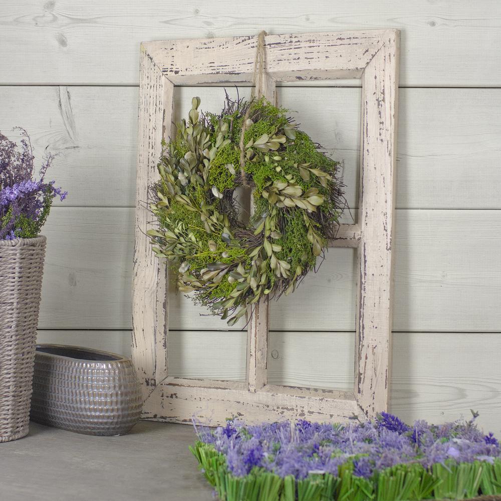 Mixed Foliage and Willow Bud Artificial Spring Wreath  10-Inch. Picture 4