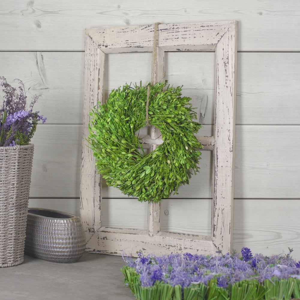 Green Foliage Artificial Spring Wreath  10-Inch. Picture 3