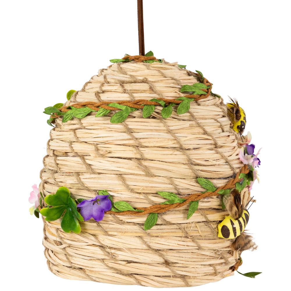 Beehive with Bees Spring Hanging Decoration - 6.25". Picture 2