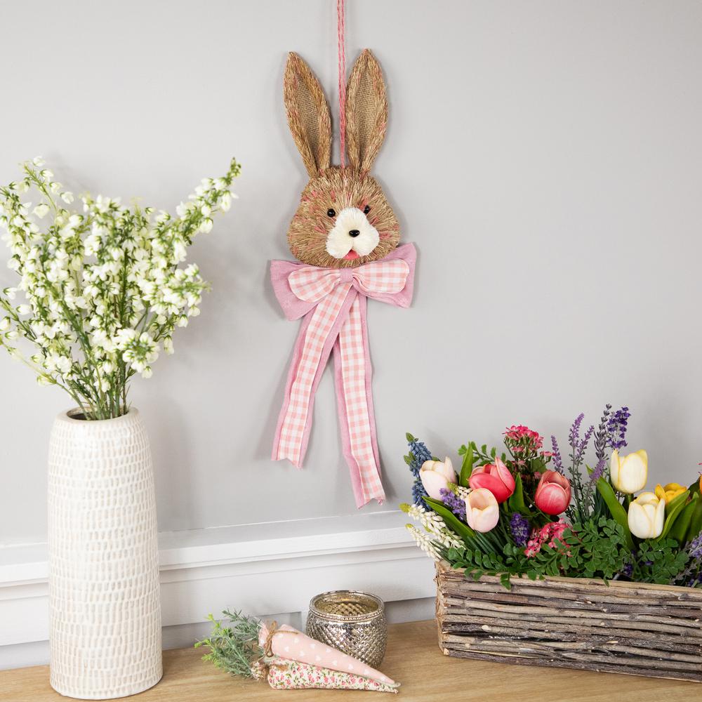 Easter Bunny with Bow Hanging Wall Decoration - 21". Picture 6
