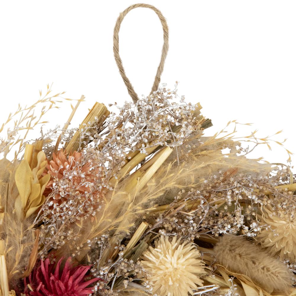 Pampas Grass and Dried Floral Spring Wreath - 11". Picture 2