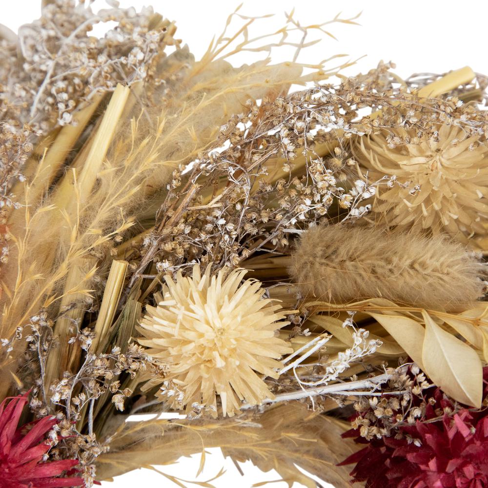 Pampas Grass and Dried Floral Spring Wreath - 11". Picture 5