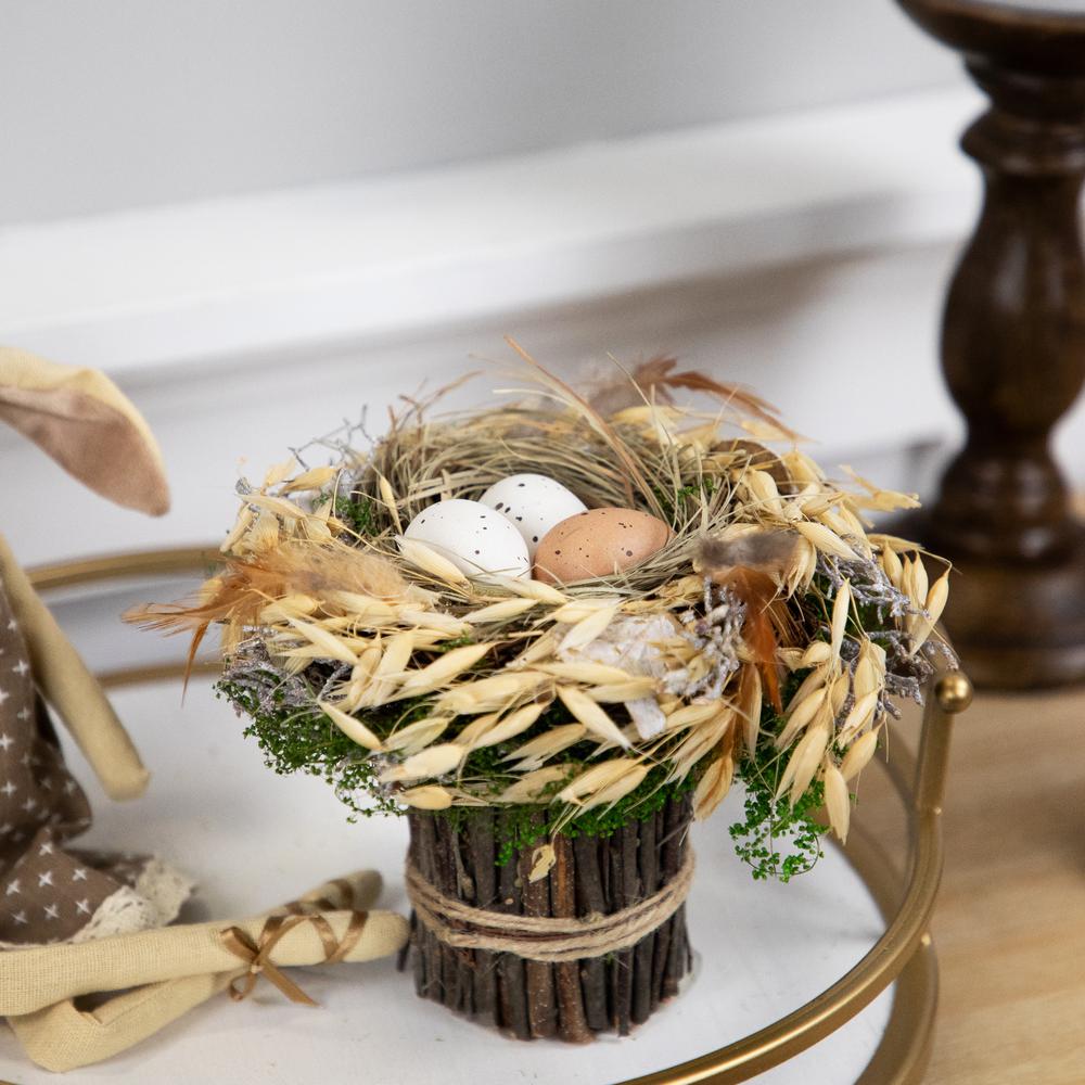 Bird's Nest with Eggs Easter Tabletop Decoration - 6.5". Picture 6