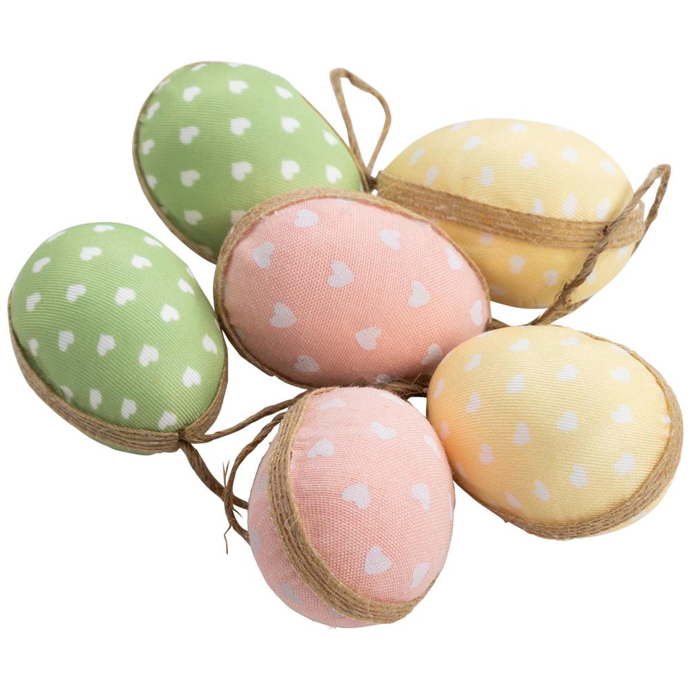 Easter Egg Hanging Decorations - 5.75" - Set of 6. Picture 1