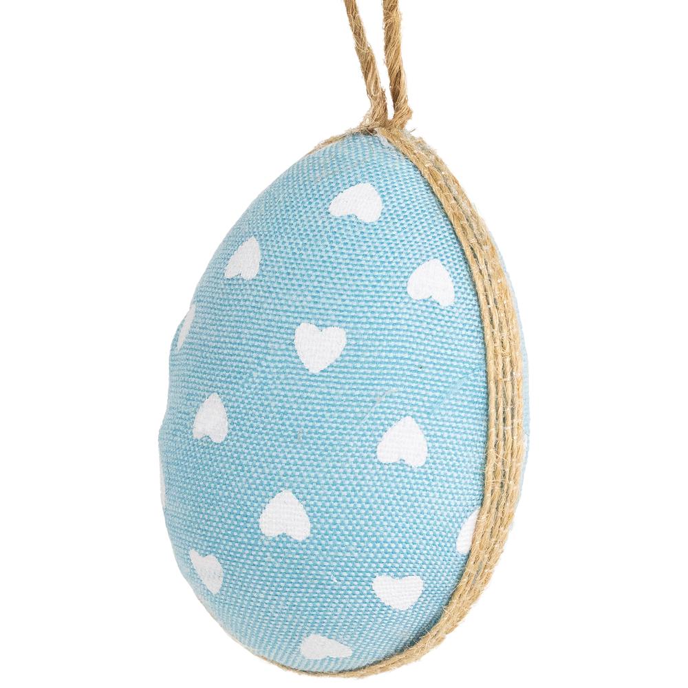 Easter Eggs Hanging Decorations - 5.75" - Blue - Set of 6. Picture 2