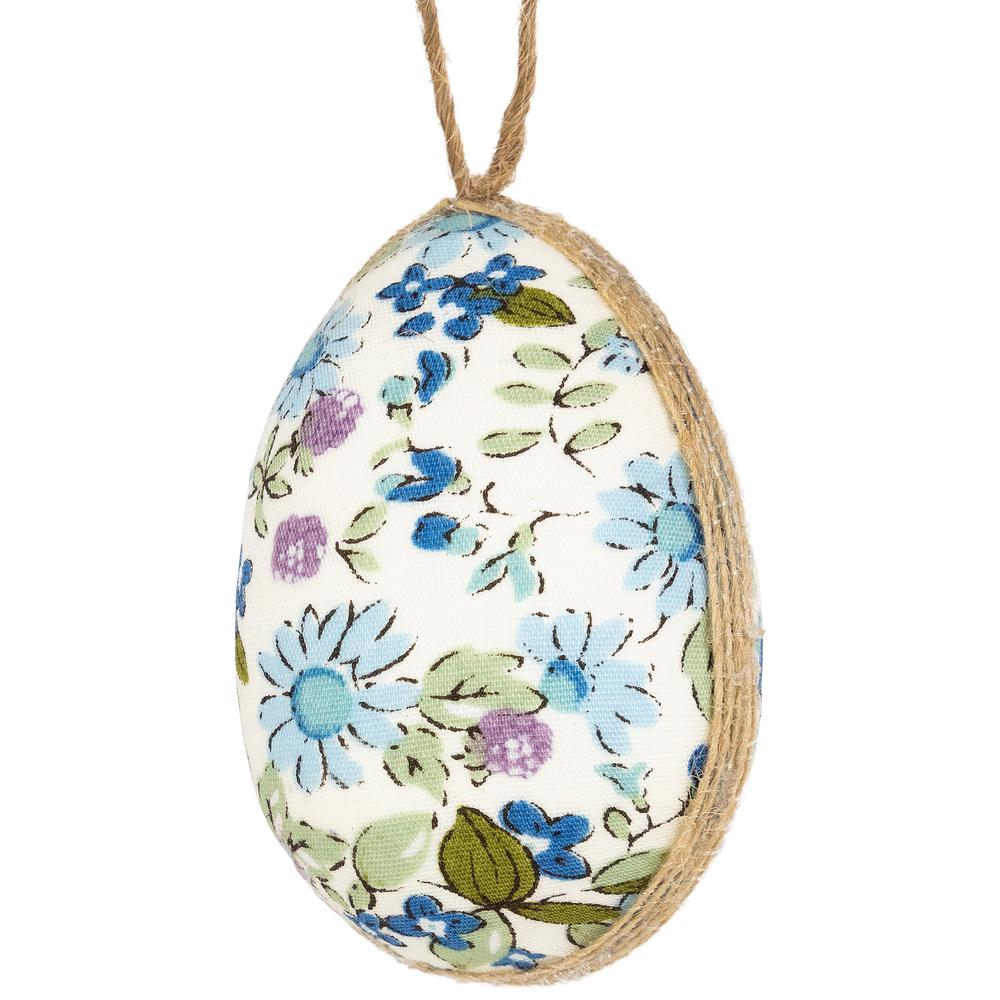 Easter Eggs Hanging Decorations - 5.75" - Blue - Set of 6. Picture 3