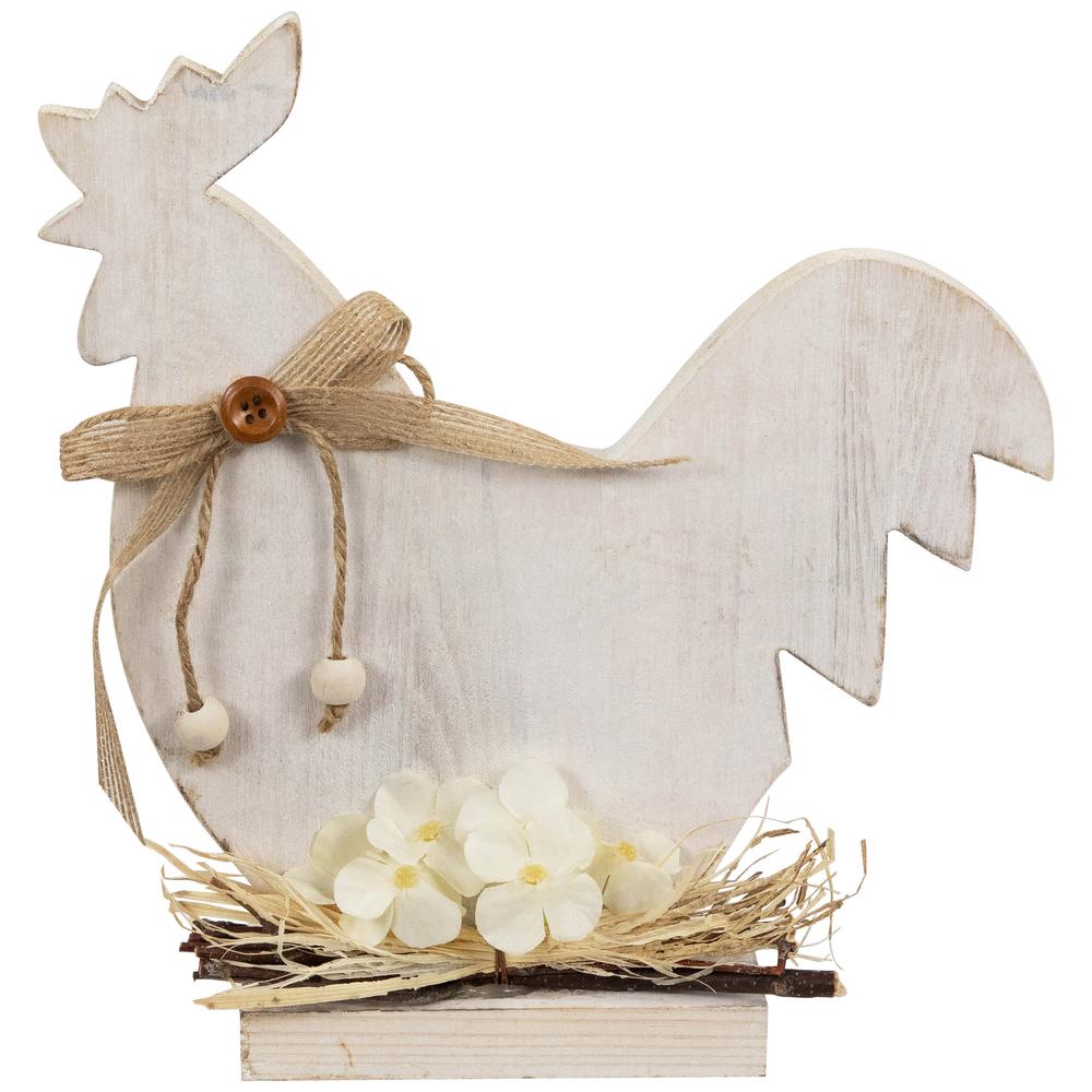 Distressed Rooster Silhouette Spring Decoration - 9.5". Picture 1