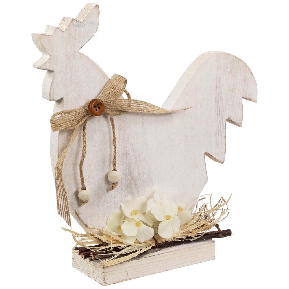 Distressed Rooster Silhouette Spring Decoration - 9.5". Picture 2