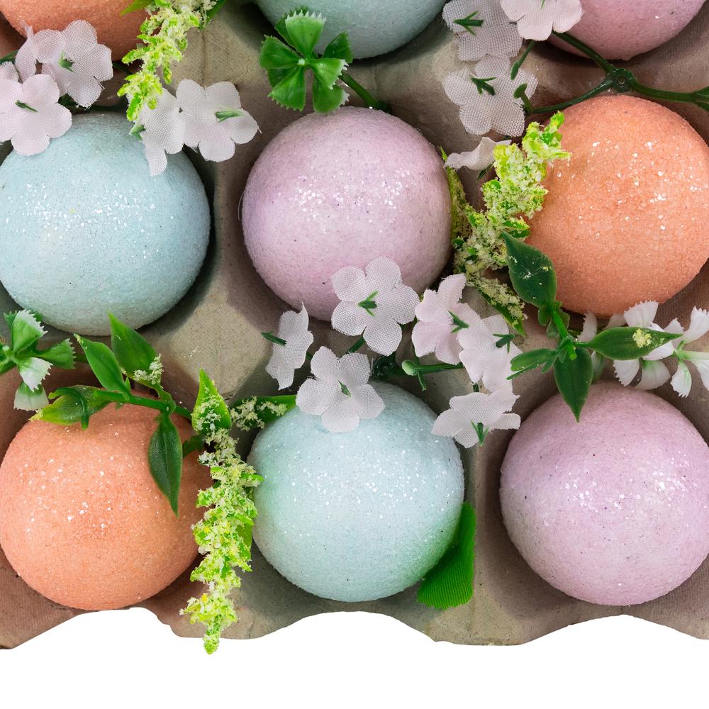Pastel Easter Eggs with Carton Decoration - 6.25" - Set of 9. Picture 4