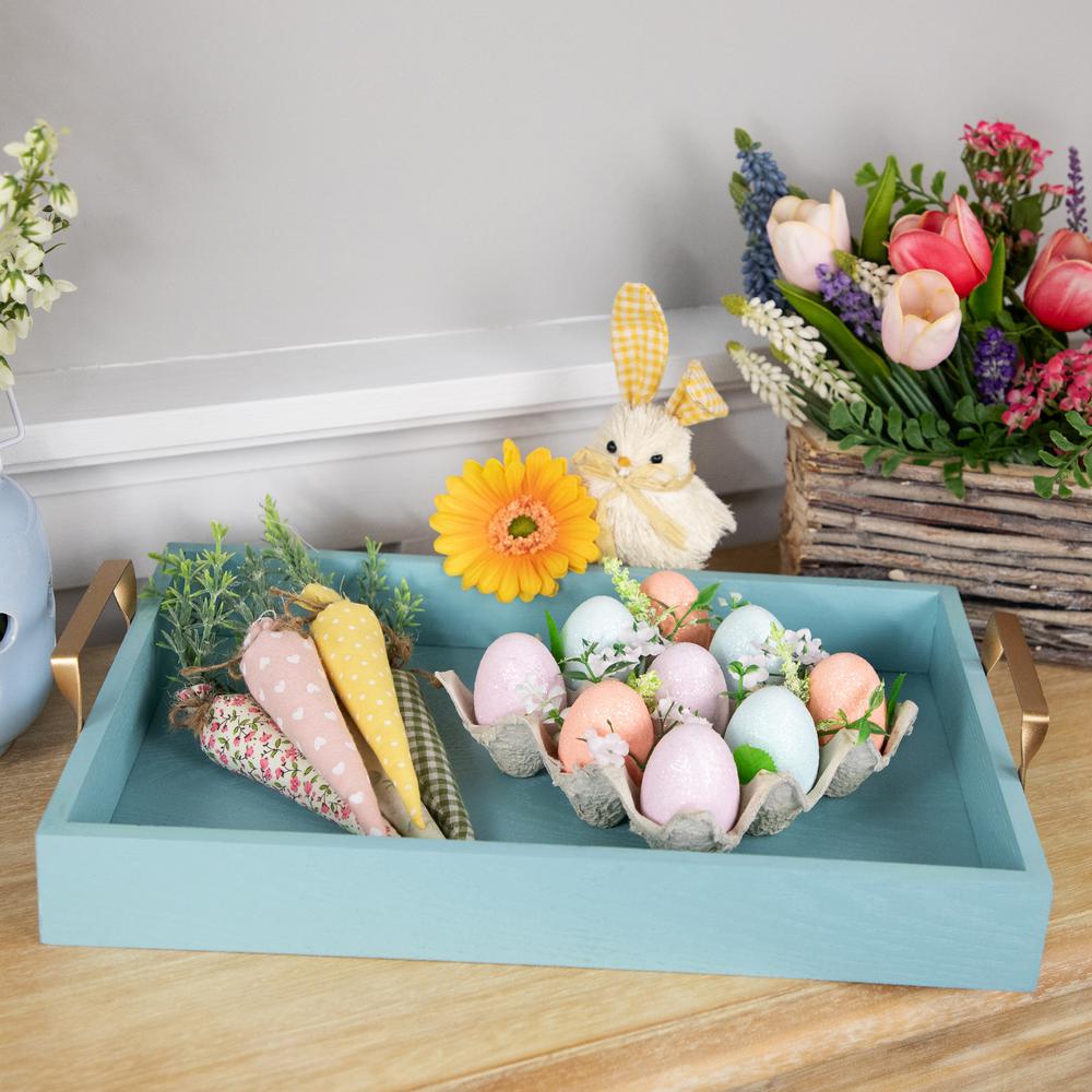 Pastel Easter Eggs with Carton Decoration - 6.25" - Set of 9. Picture 6