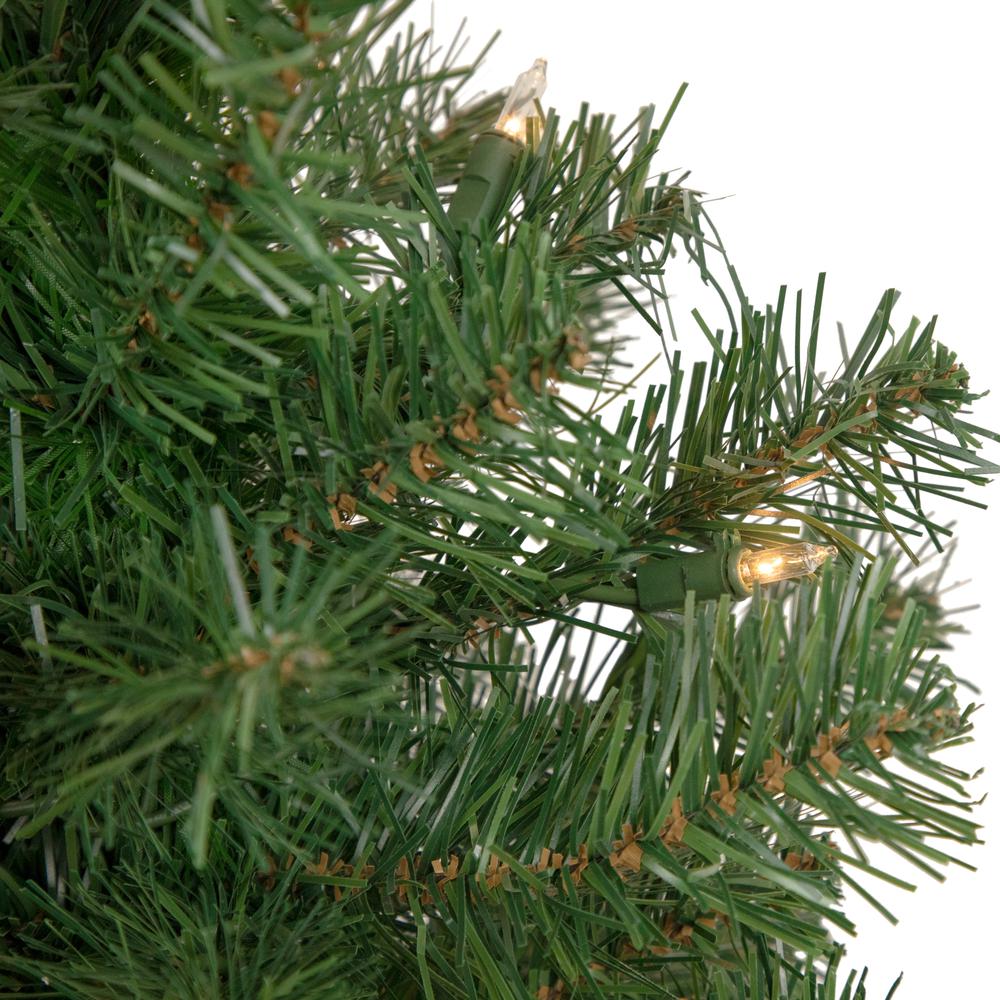 2' Pre-Lit Oakridge Noble Fir Artificial Christmas Tree  Clear Lights. Picture 3