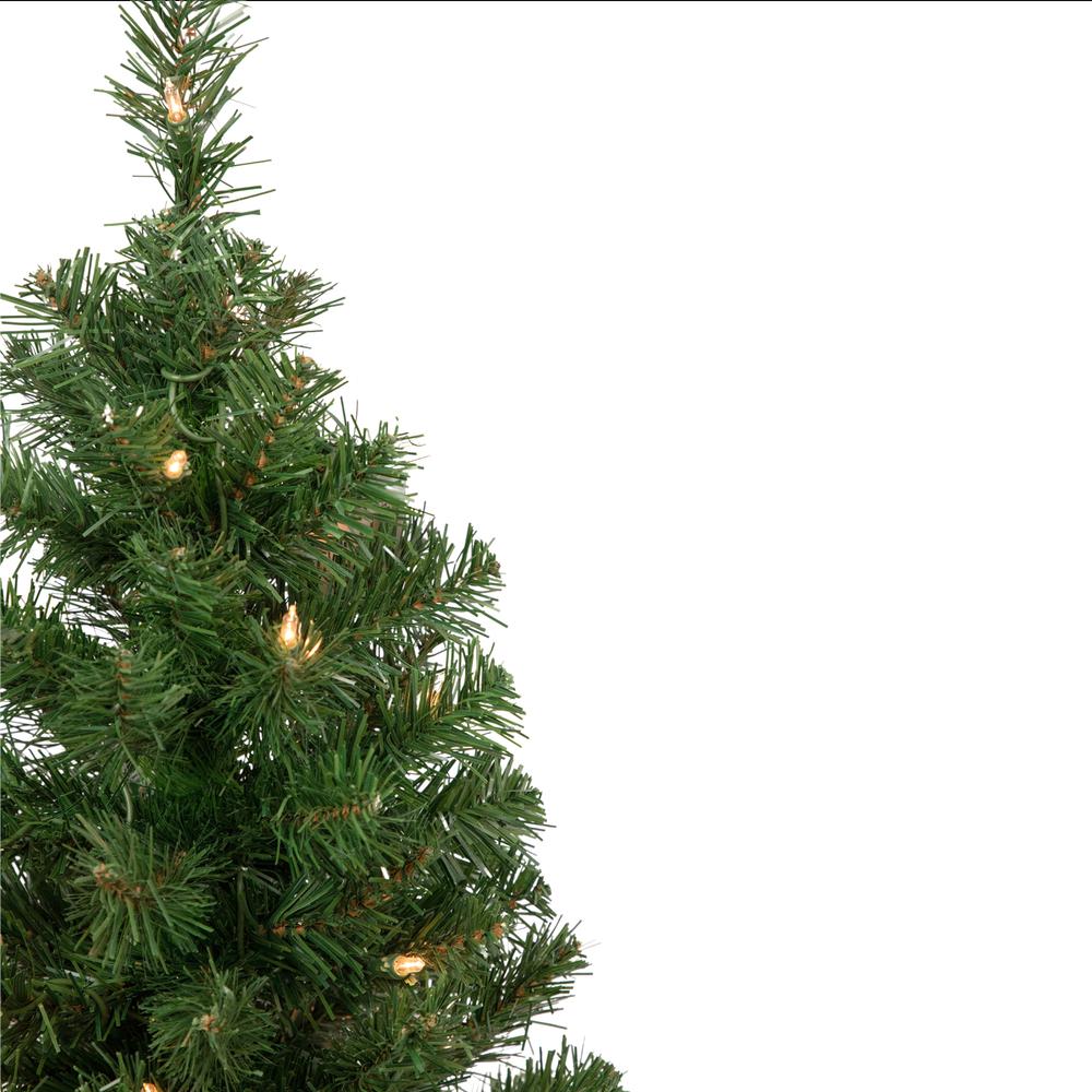 2' Pre-Lit Oakridge Noble Fir Artificial Christmas Tree  Clear Lights. Picture 4