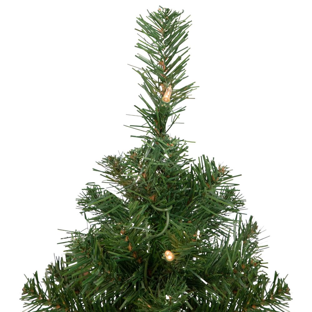 2' Pre-Lit Oakridge Noble Fir Artificial Christmas Tree  Clear Lights. Picture 5