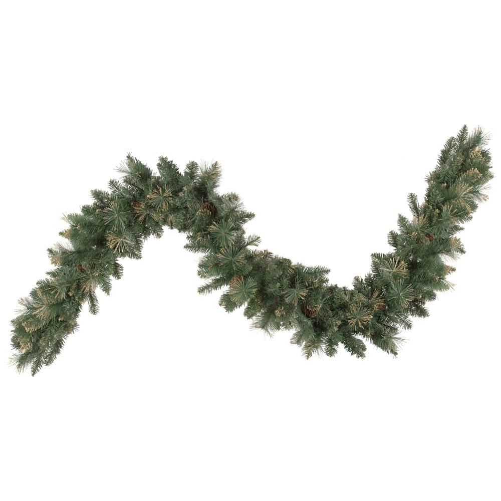 9' x 10 Yorkshire Pine Artificial Christmas Garland - Unlit. Picture 1