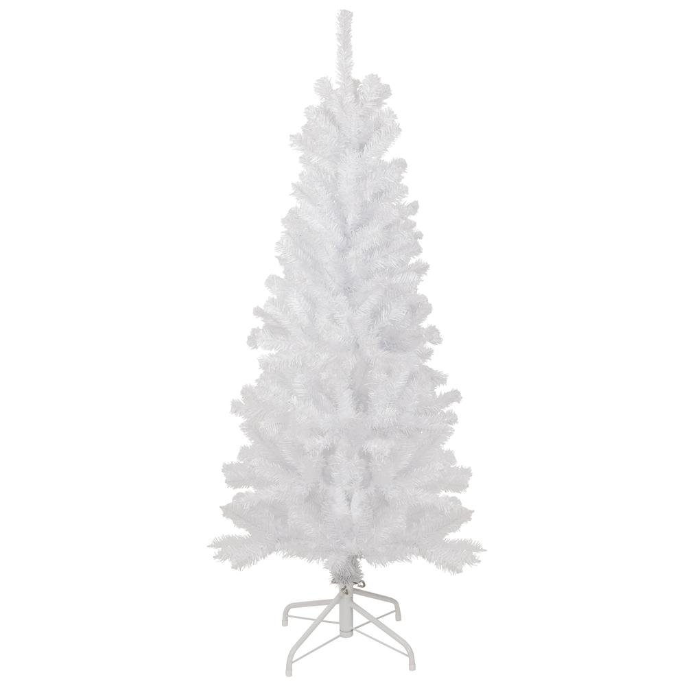 4.5' White Georgian Pine Artificial Pencil Christmas Tree  Unlit. Picture 1