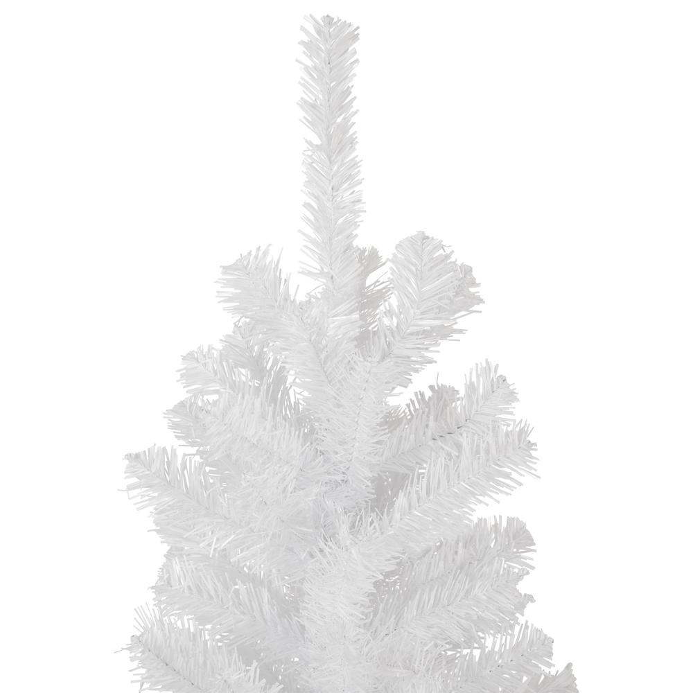 7.5' Pencil White Georgian Pine Artificial Christmas Tree  Unlit. Picture 4
