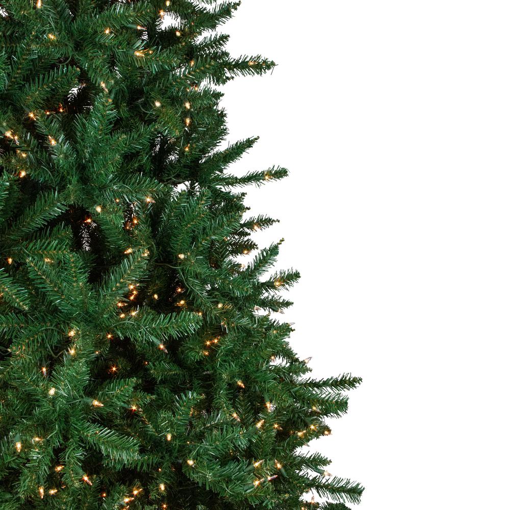 9' Pre-Lit Twin Falls Pine Artificial Christmas Tree  Clear Lights. Picture 4