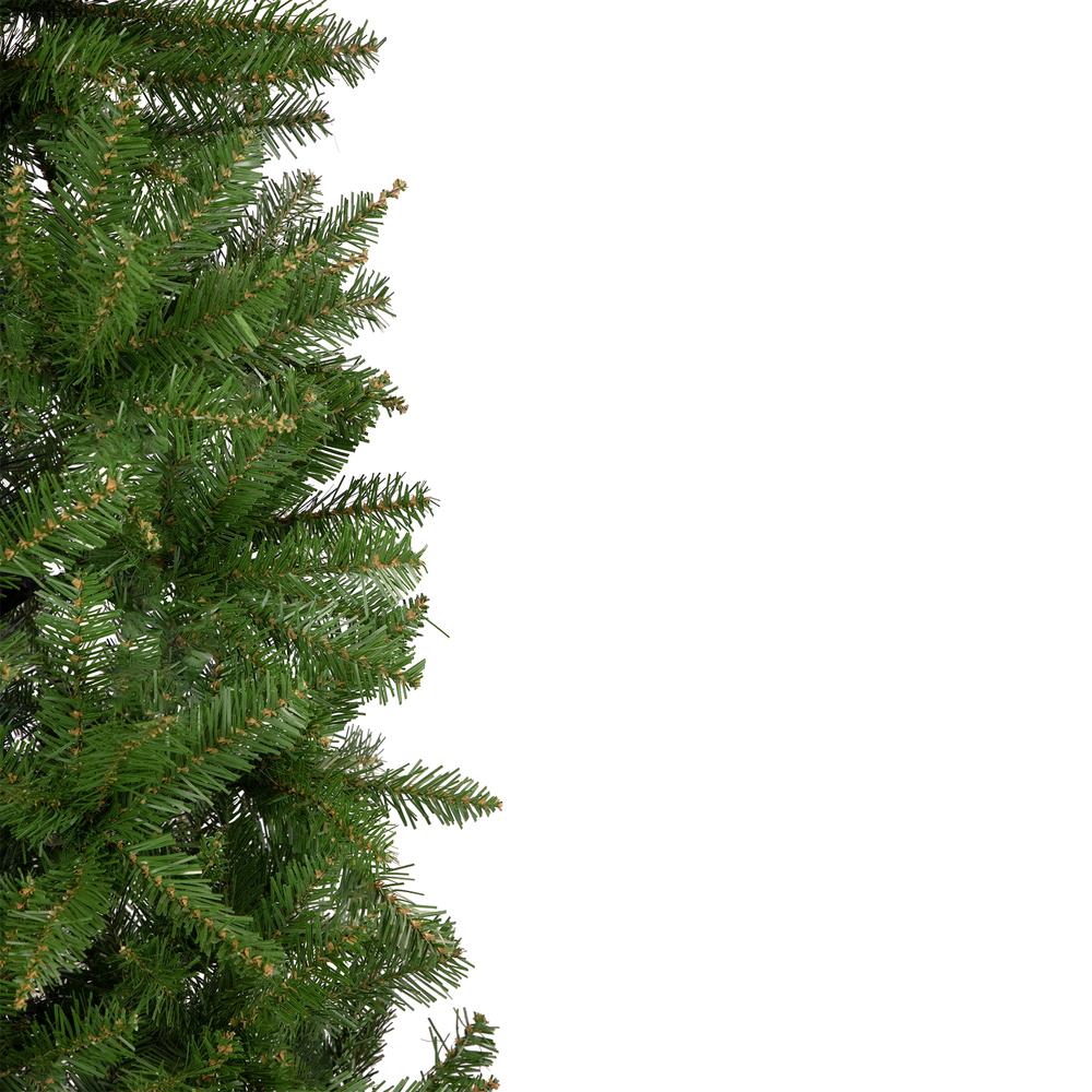 7.5' Silver Lake Fir Pencil Artificial Christmas Tree  Unlit. Picture 4