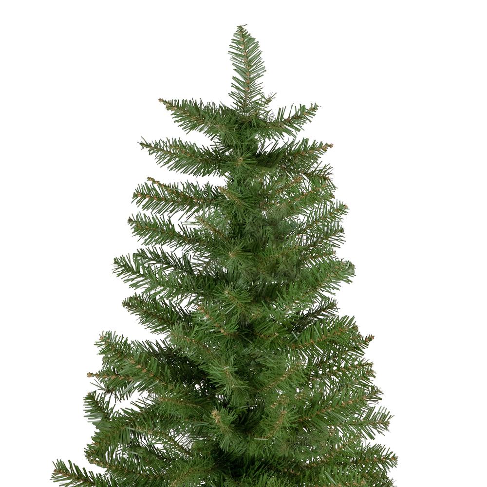 7.5' Silver Lake Fir Pencil Artificial Christmas Tree  Unlit. Picture 5