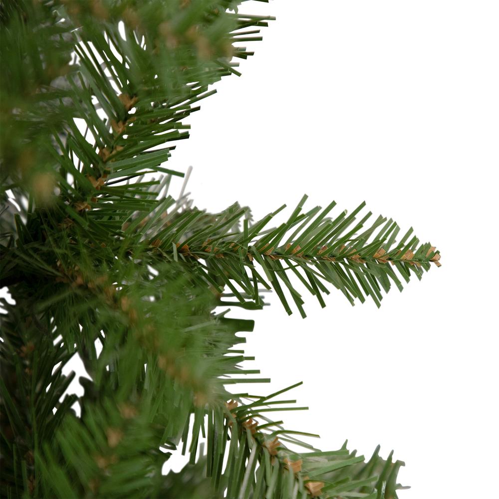7.5' Silver Lake Fir Pencil Artificial Christmas Tree  Unlit. Picture 3