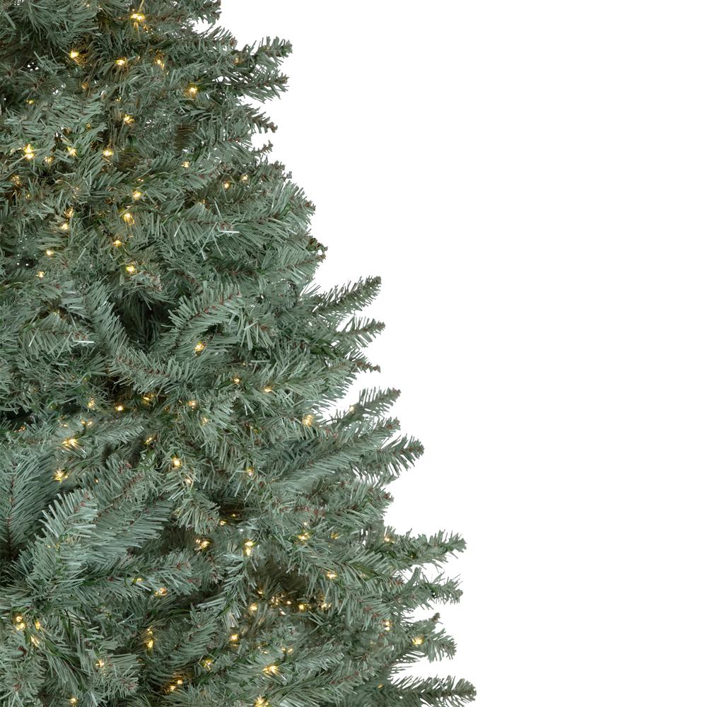 7.5' Pre-Lit Full Newport Spruce Artificial Christmas Tree  LED Lights. Picture 4