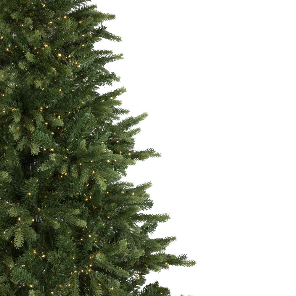 7.5' Pre-Lit Full Riverton Fir Artificial Christmas Tree  Warm White Lights. Picture 4
