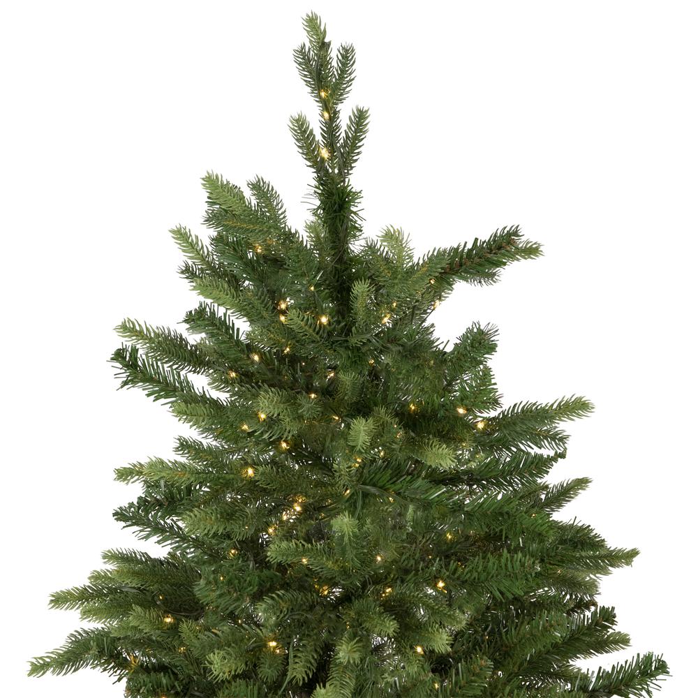 7.5' Pre-Lit Full Riverton Fir Artificial Christmas Tree  Warm White Lights. Picture 5